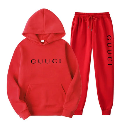 ashionable men's casual sports outfit - New style hooded sports shirt + sports pants set