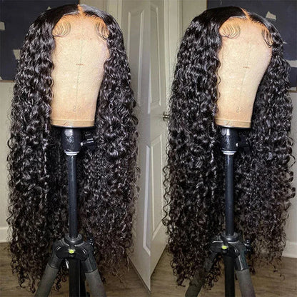 Water Wave Lace Front Wigs Glueless Wig Human Hair Ready To Wear Wigs Brazilian Lace Frontal Human Hair Wigs Pre Cut For Women