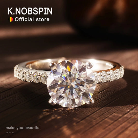 1.5ct Moissanite Rings for Women GRA Certified Diamond Jewelry s925 Sterling Silver 18k Plated Engagement Wedding Ring