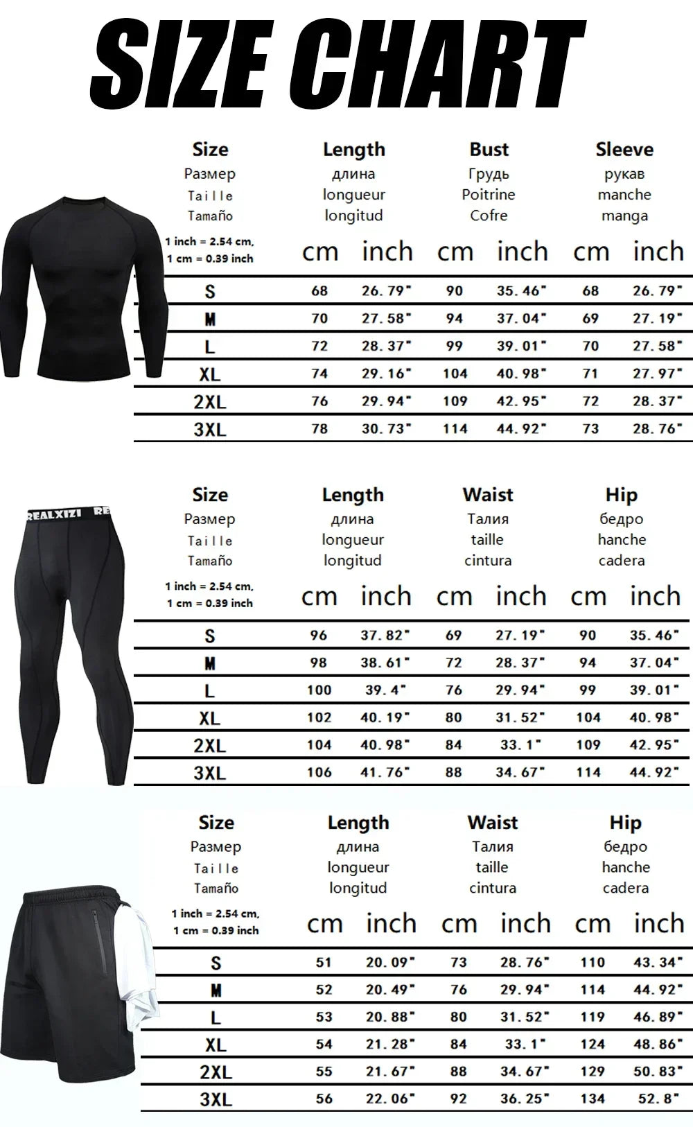 Bat Graphic Print Long Sleeve Set Men's Compression T-Shirt Shorts Pants Suit 3 Piece Set Spring Summer Gym Fitness Sportswear