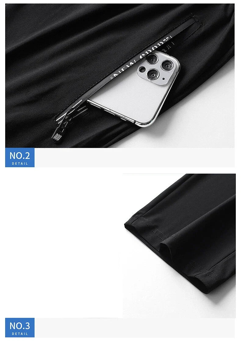 2025 Summer New Men's Fashion Casual Stretch pants plus size 's sports pants quick drying men's pants jogging pants sportswear