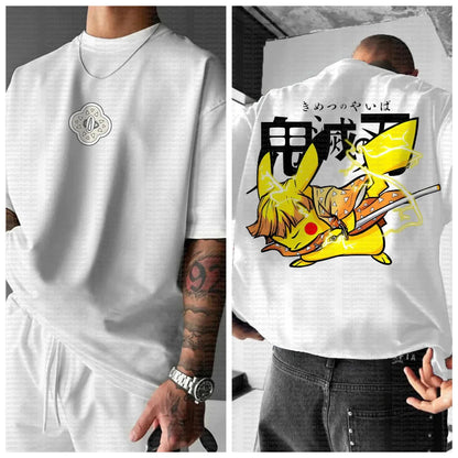 Animation Derivatives Men's and Women's Summer Fashion Oversize T-shirt、Hoodie、Shorts and Sweatpants
