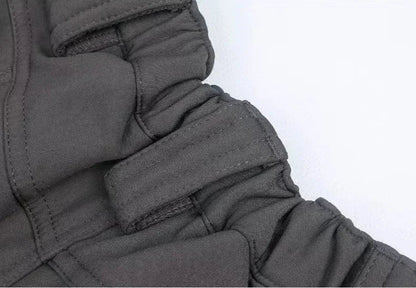 Waterproof Shark Skin Tactical Sets Mens Thicken Fleece New Soft Shell Combat Jackets+windproof Warm Cargo Pant 2 Piece Set