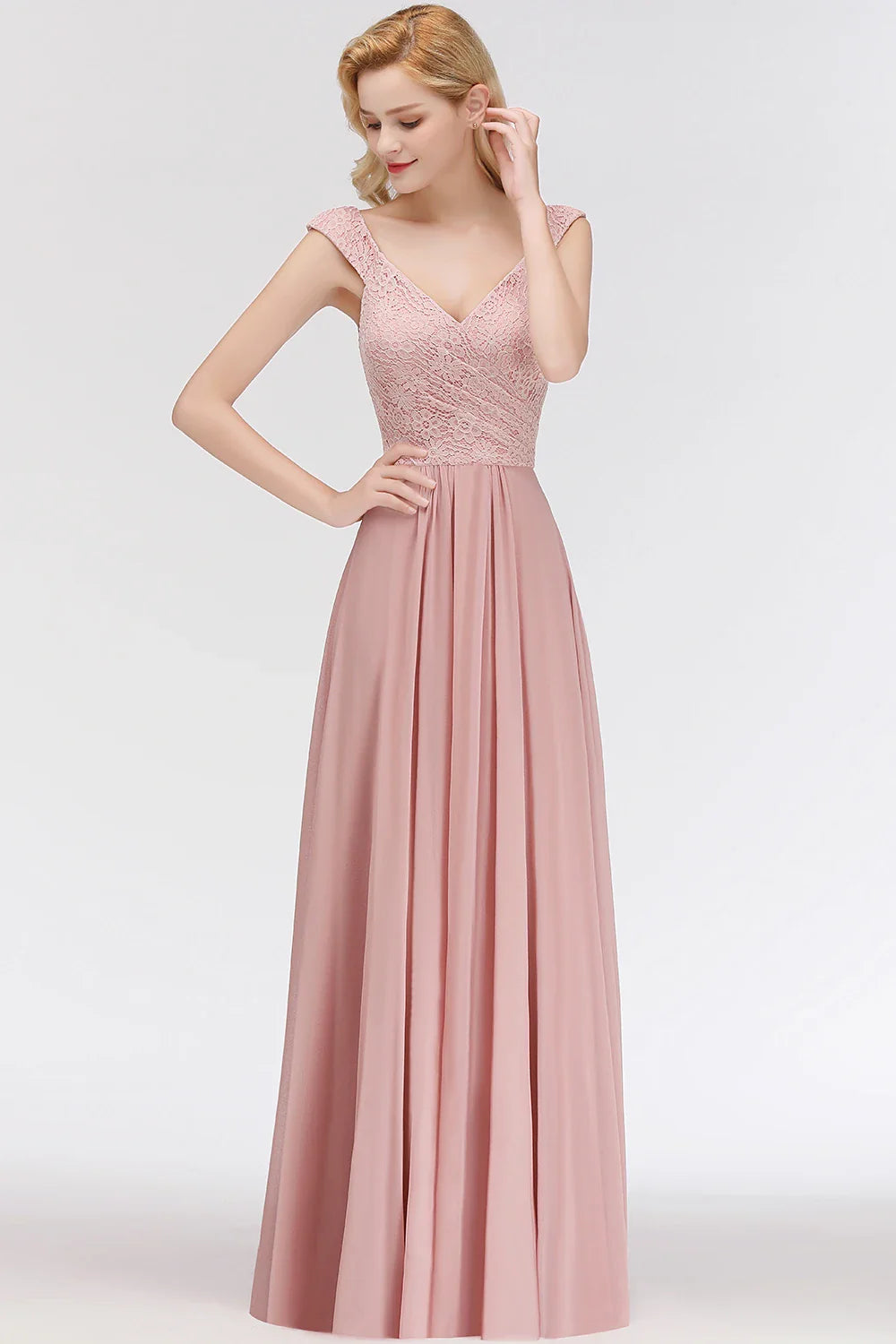 Sexy Sweetheart Neckline  A-line Skirt Bridesmaid Gown Chiffon Boho Wedding Party  Guest Dress Dress Bridal Clothing