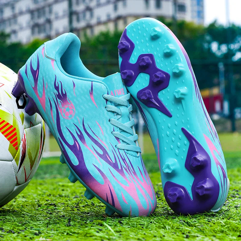 New Kid Match Boys Professional Football Boots Sneakers Soccer Shoes Comfortable Outdoor Match Non-Slip Sports Shoes Unisex