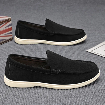 New autumn British style men's bean shoes fashionable youth low top casual single shoes Le Fu shoes