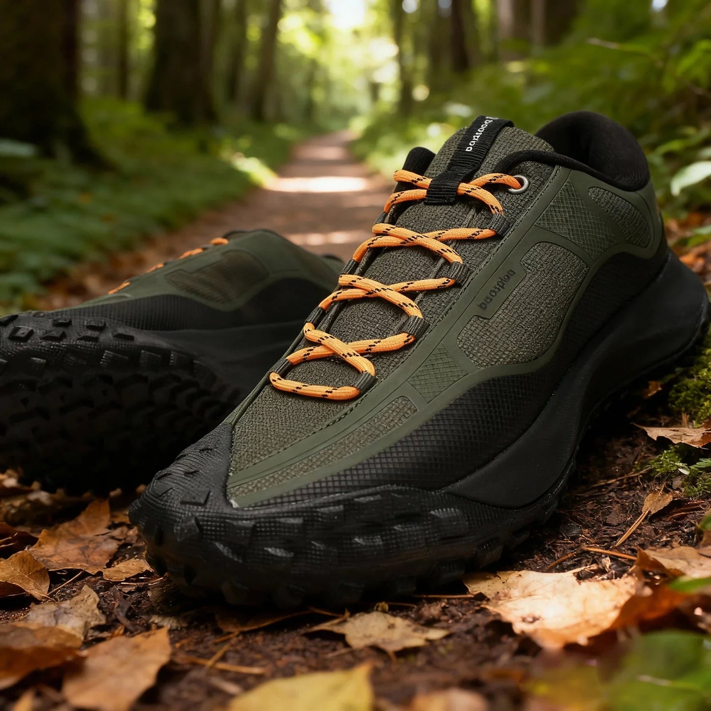 Men Hiking Shoes Outdoor Waterproof Camping Resistant Non Slip Sneakers Male Casual Lightweight Lace-Up Walking Shoes