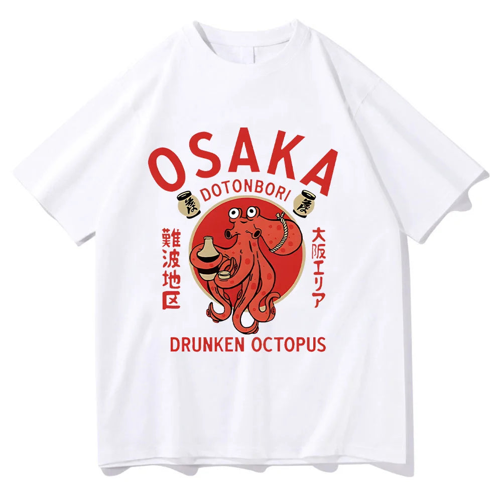 T-shirts Japanese Food Funny Cotton Tee-shirts Summer Fanshion Women Men Tops Vintage  Aesthetic