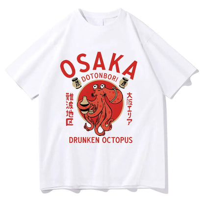 T-shirts Japanese Food Funny Cotton Tee-shirts Summer Fanshion Women Men Tops Vintage  Aesthetic