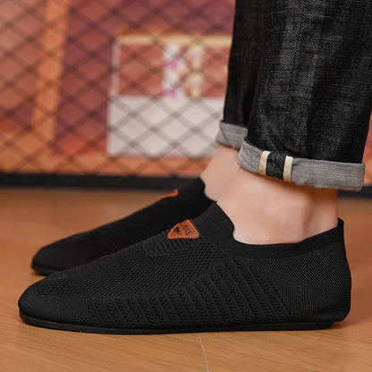 Men's Shoes Breathable Thin Bottom Light Driving Loafers Casual Socks Shoes Men Slippers Comfortable Walking Mens Shoes