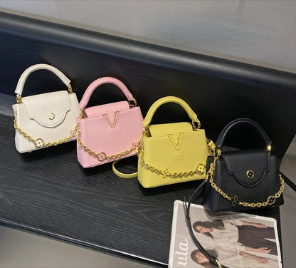 Tote bag 2025 new Himalayan V-shaped portable light luxury single shoulder crossbody bag for women