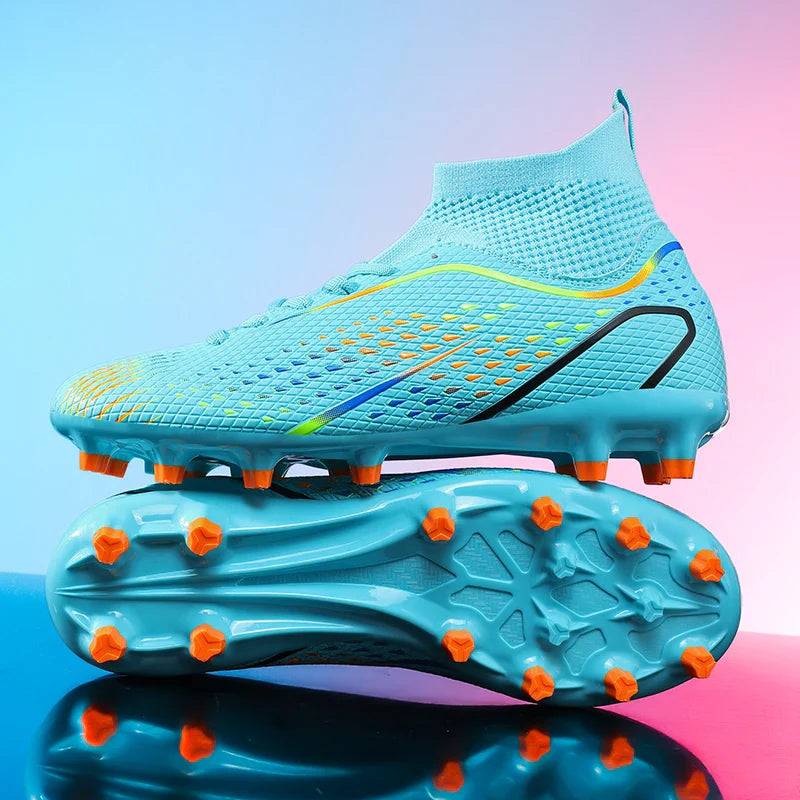 Soccer Shoes FG/TF Man Outdoor Training Football Boots Woman Sneakers Ultralight Non-Slip Sport Turf Soccer Cleats Large Size