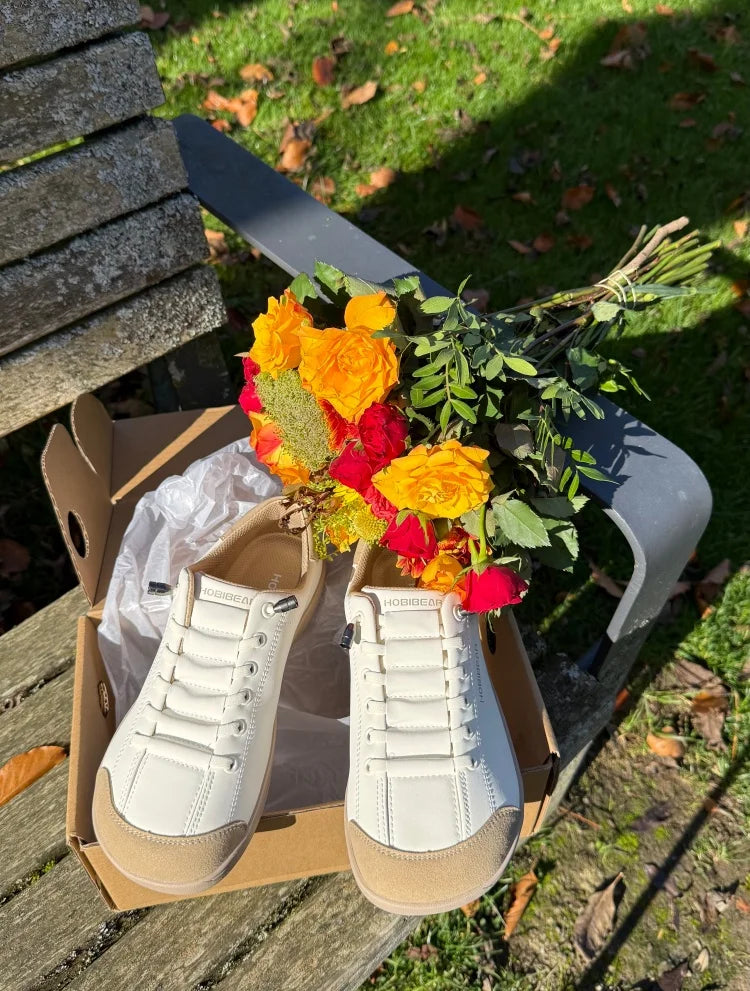 Barefoot Shoes Unisex Wide Toe Artificial Leather Sneakers Zero Drop Slip On Outdoor Lightweight Comfortable Shoes