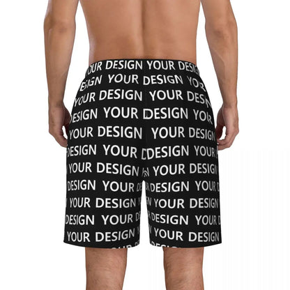 Add Design Board Shorts Summer Custom DIY Made Your Image Hawaii Board Short Pants Men Sportswear Quick Dry Design Swim Trunks