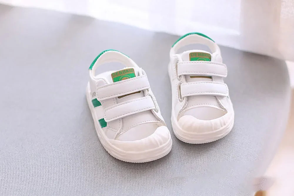 PU Leather Summer Sandals For Children 2024 Trend Fashion Boys Girls Beach Shoes Anti-slippery Soft-soled Toddler Shoes Footwear
