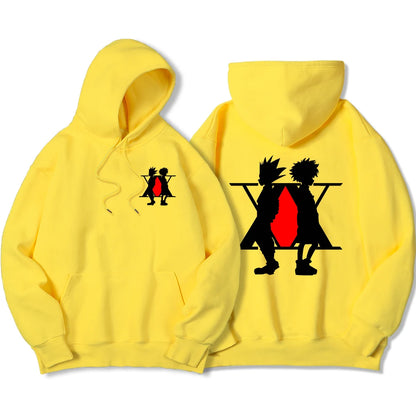 Japan Anime Graphic Xx Prints Hoodies Mens Oversized Casual Streetwear Fleece Pullovers Street Clothes Hip Hop Fashion Hoody