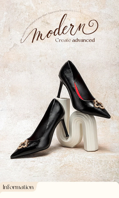 Woman's High Heels  New High Quality Pointed Shoes Business Commuter Girls Shoes Banquet Party Shoes 9cm
