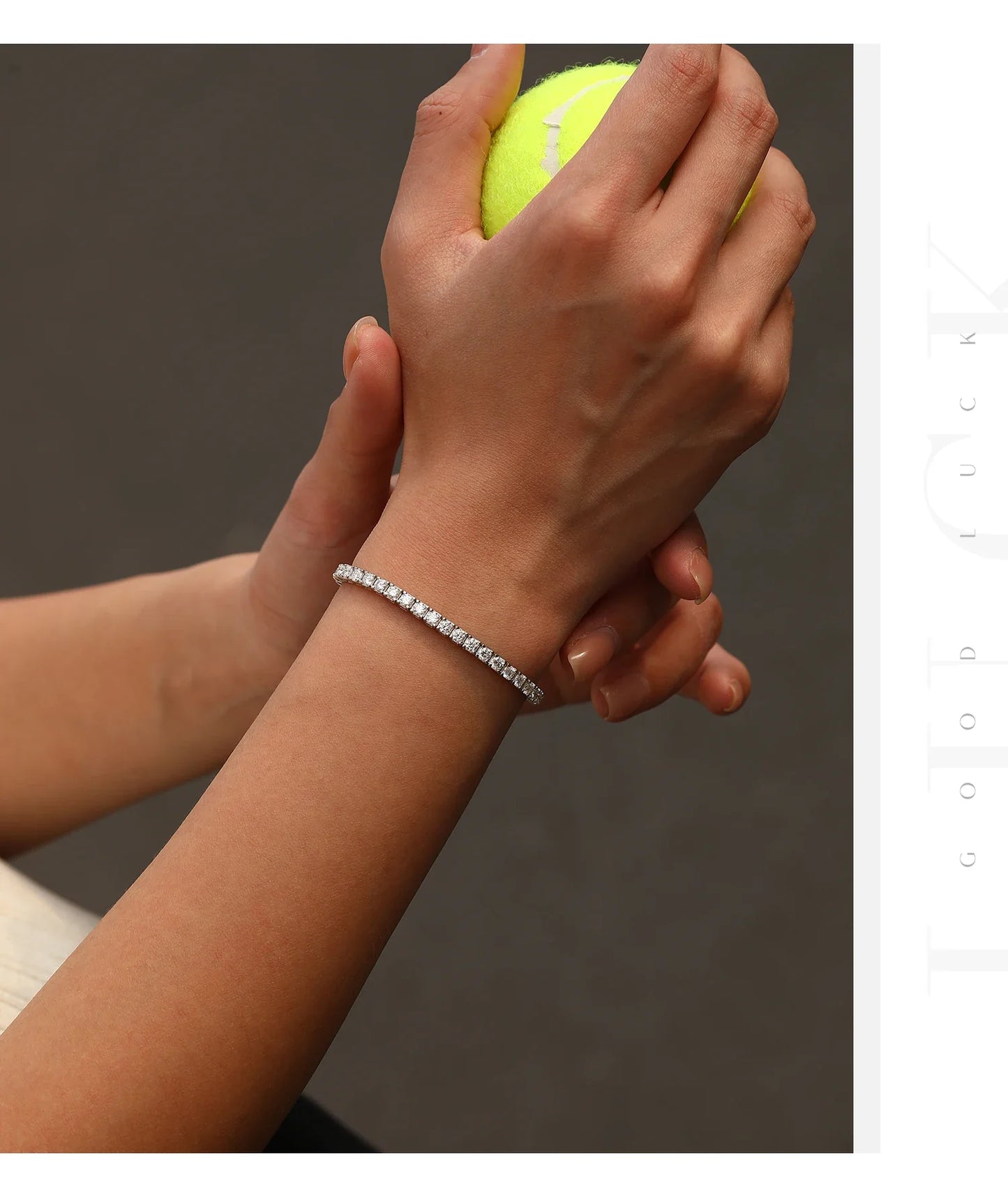 D VVS1 Moissanite Tennis Bracelet 925 Sterling Silver Single Row Classic with Box Bracelets for Women Man Fine Jewelry