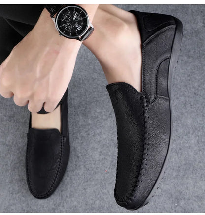 2025 shoes men's lazy one-pedal spot solid color men's shoes summer men shoes British cross-border large-size casual