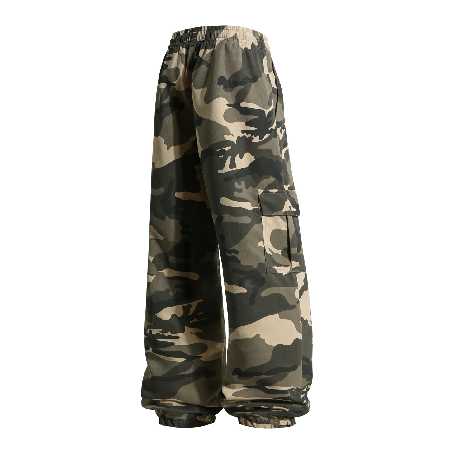 Men's  Camouflage Cargo Pants Sweatpants Outdoor Bunched Long Trousers  Casual Autumn Multi-Pocket Durable Workwear Male Trouser