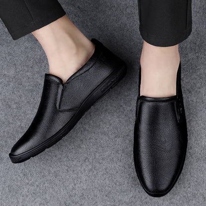 Leather Men Casual Shoes Breathable Soft Sole Office Loafers Shoes Men Designer Shoes
