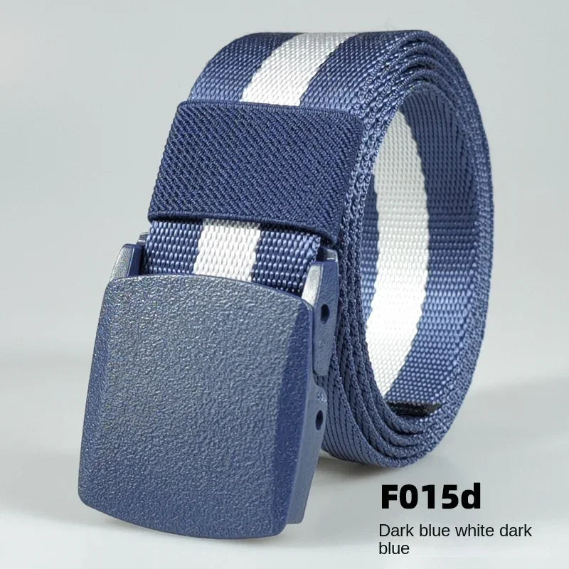 White Automatic Buckle Nylon Army Tactical Men Belt Military Waist Canvas Belt Outdoor Strap Travel Jeans Black Belts for Women