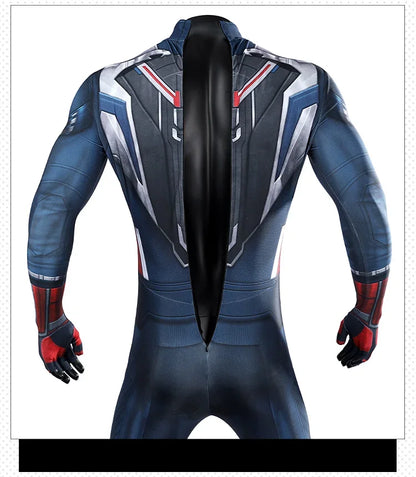 New Superhero Captain Steve Rogers Cosplay Costume Jumpsuit Adult Men Halloween Comic Con Outfit Custom Made Superhero Suit