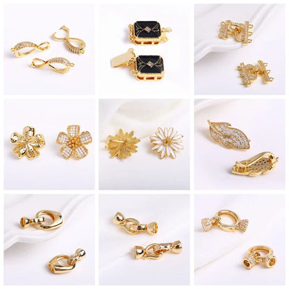 14K Gold Plated Brass Earrings Hooks Round Hoop Earrings,Earring Fixtures,Fasteners For Earrings,DIY Earring Making Accessories