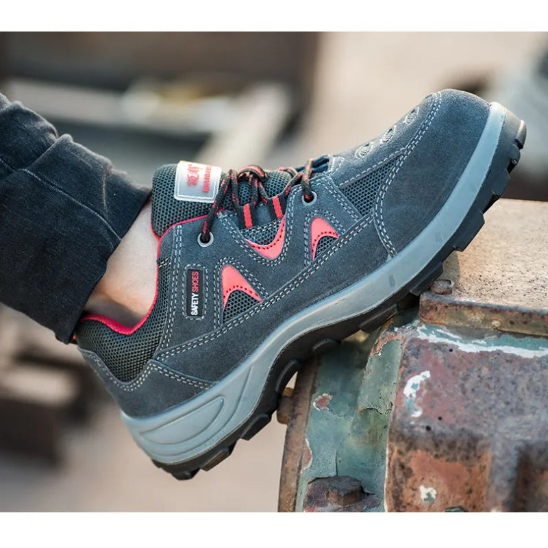 Steel Toe Safety Shoes Labor Protection Anti Smashing & Piercing Comfortable And Secure Work Footwear