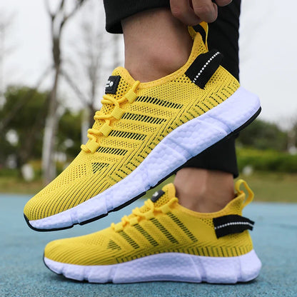 Men Mesh Breathable Casual Shoes Comfortable Fashionable Versatile Outdoor Exercise Shoes