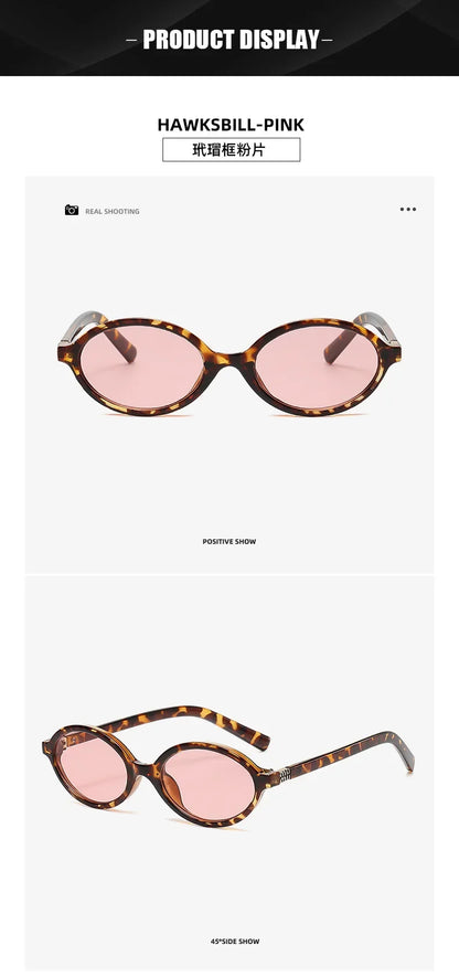 Designer UV400 Sunglasses Women Men New Trendy Oval Sun Glasses Ladies Vintage Small Round Gafas De Sol