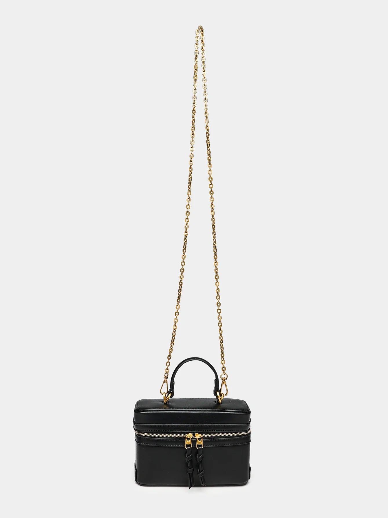 Fashionable versatile box bag brown one shoulder trendy hand-held hard fashionable small square bag