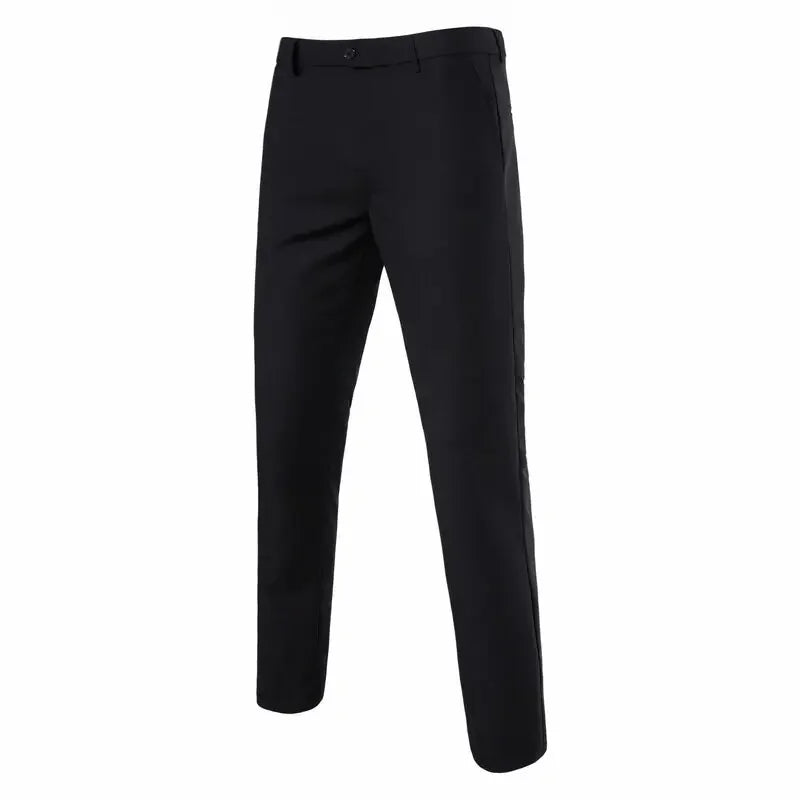 Suit Men's (Blazer+ Vest + Trousers) Fashionable Business Solid-color Wedding British-style Workwear, Casual Performance Suit