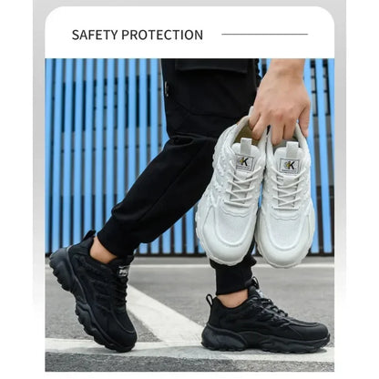 Steel Toe Cap Lightweight and Comfortable Safety Shoes for Men and Women Steel Toe Anti Puncture Comfortable and Safe Work Shoes