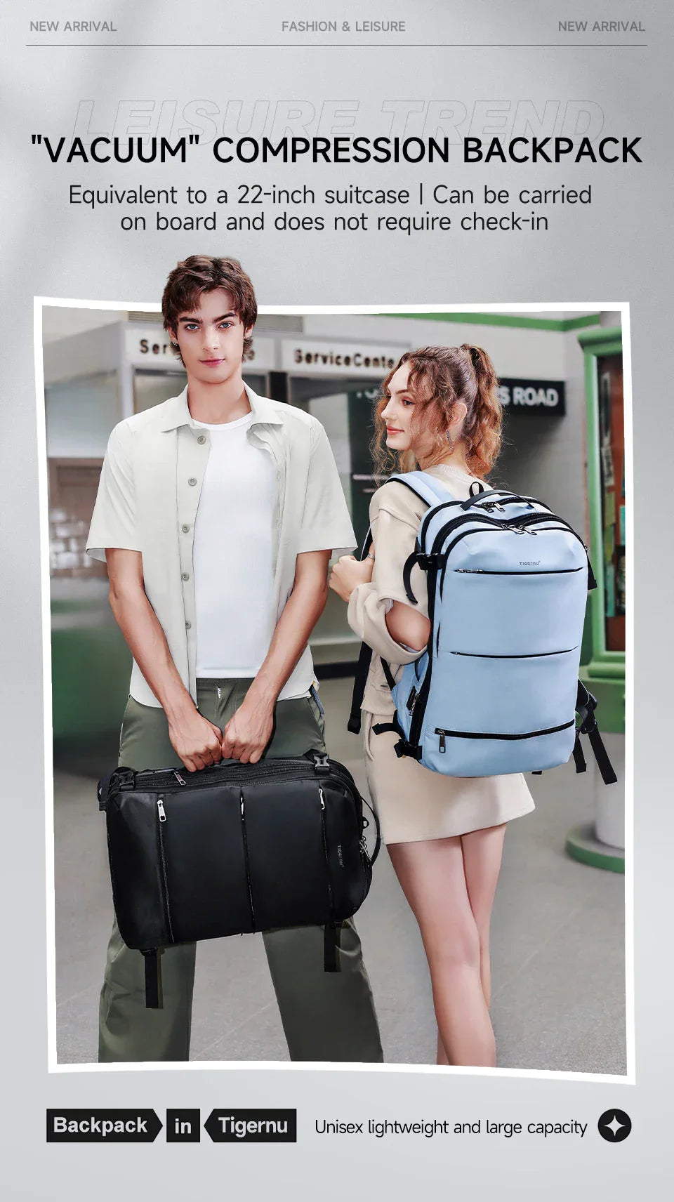 Vacuum Compression Backpacks Men Travel Backpack Expandable USB Bag Large Capacity 17 Laptop Bags For Schoo Cabin Bags