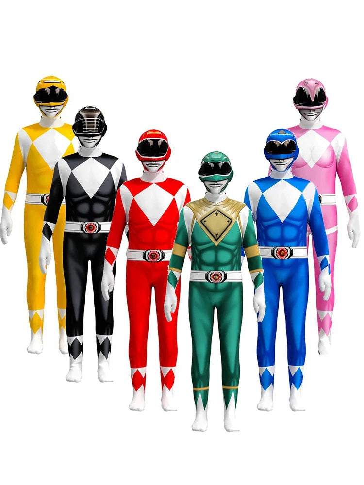 Adult Morpher Superhero Samurai Sentai Shinkenger Cosplay Fantasia Halloween Costume Mask for Men