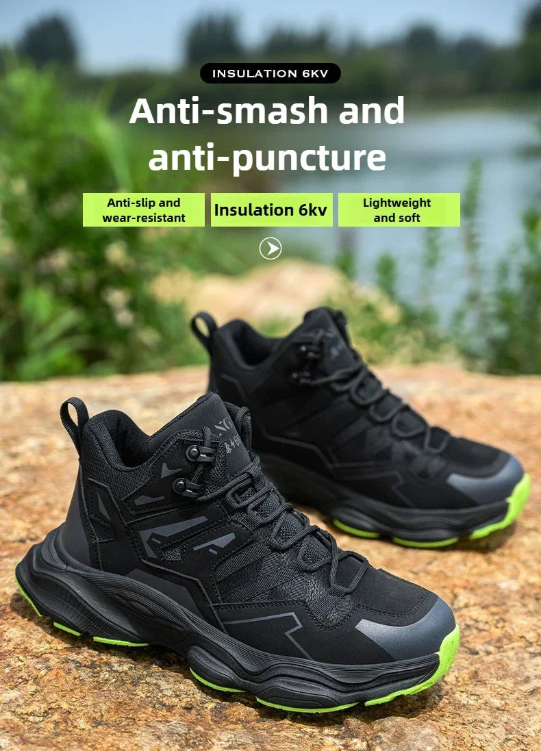Work Sneakers Steel Toe Shoes Puncture-Proof Work Shoes Boots Fashion Indestructible Footwear Security Men Safety Shoes