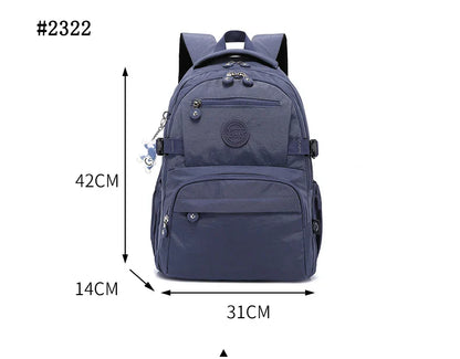 Large Nylon Waterproof Backpack Travel Rucksack for Women School Bags Mochilas Mujer Kids Girls 2026