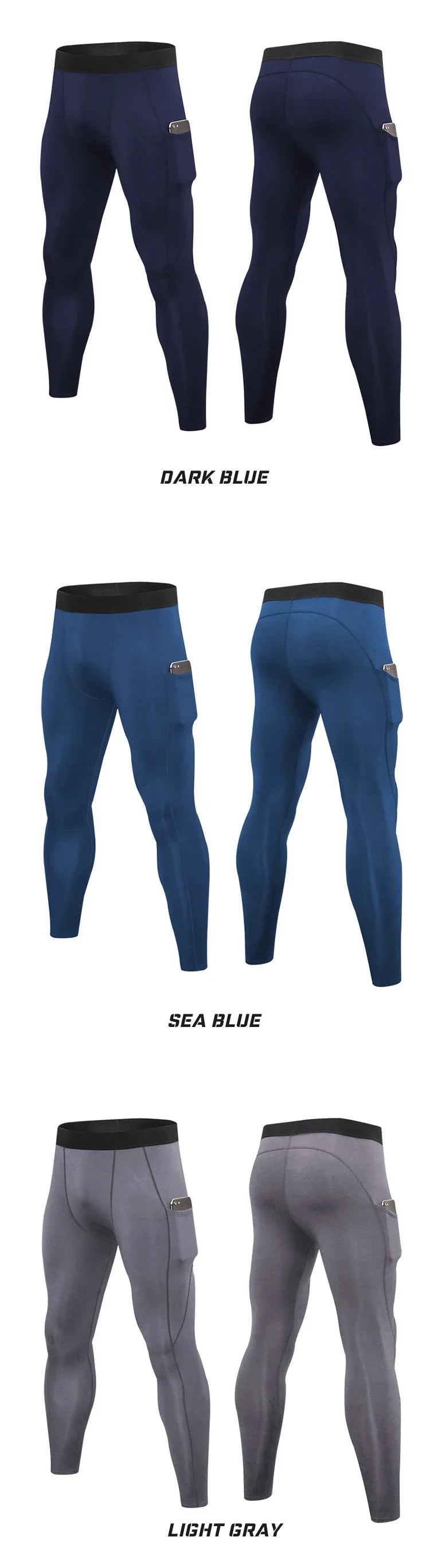 Men's Autumn and Winter Warm Running Tight Leggings Sports Gym Fitness Jogging Pants Fast Dry Running Compression leggings