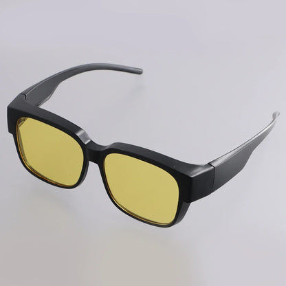 For Driving Riding That Can Be Worn over Other Glasses Wrap Around Square Shades Fit Over Glasses Sunglasses Polarized