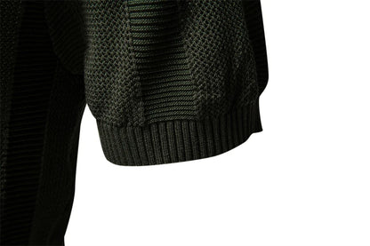 2025 Men's Solid & Striped Mesh Polo Shirt - Breathable Knit Casual Top with Turn-Down Collar