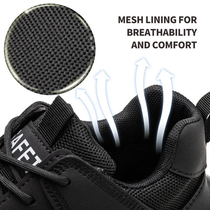 Work Sneakers Steel Toe Shoes Men Safety Shoes Puncture-Proof Work Shoes Boots Fashion Indestructible Footwear Security