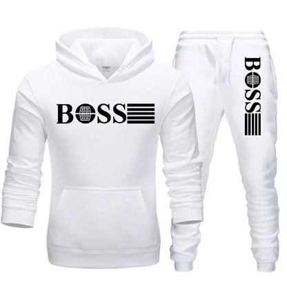 Autumn and winter two-piece sportswear, men and women's casual sportswear, with fashionable hoodie.