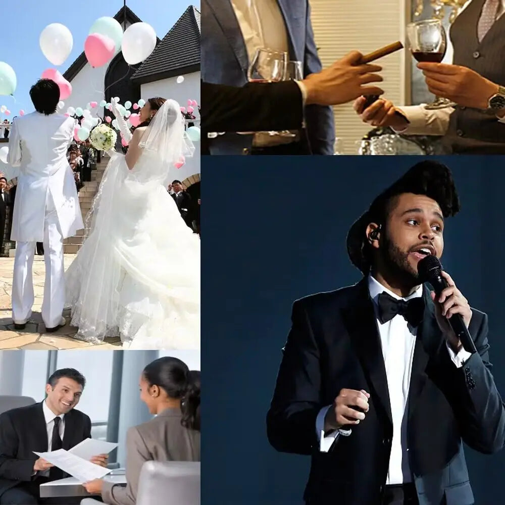 Casual Jacket Vest Pants 3Pcs Elegant Pink Wedding Suits for Men Slim Fit Notch Lapel Blazer Best Man Groom Suit Male Tuxedo Set