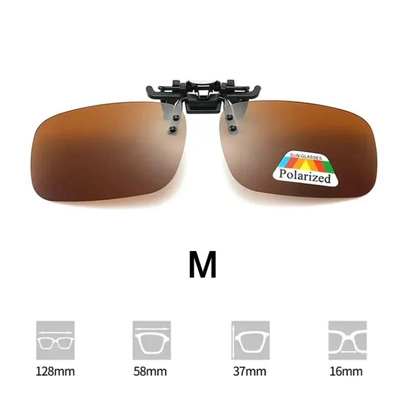 Sunglasses Myopia Glasses Clip Driver Fishing Night Vision Myopia Clipon Sun Shading Eyeglasses