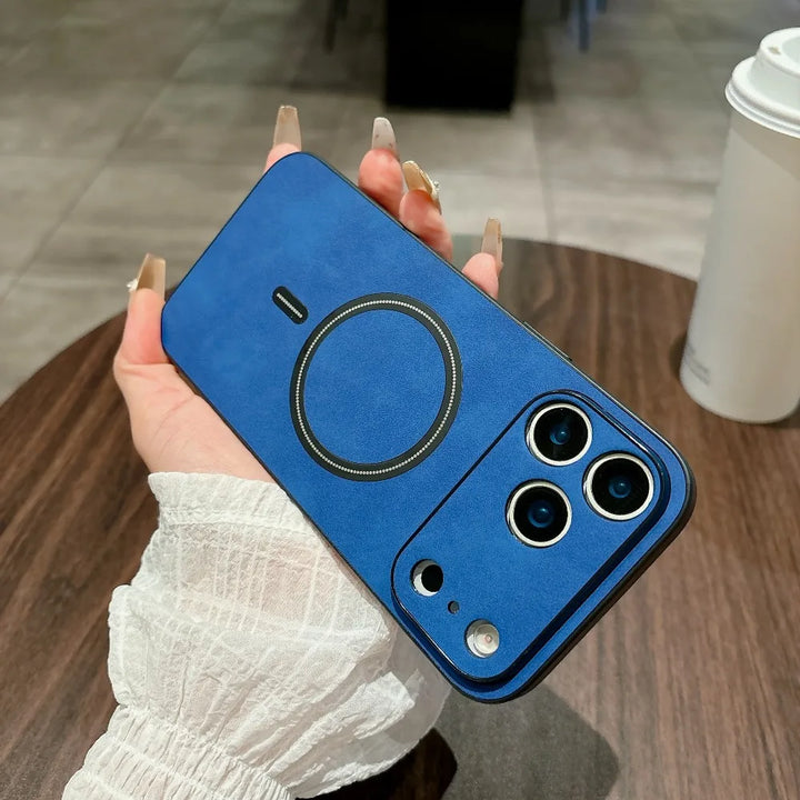 Magnetic Leather Case for iPhone 17 Pro Max 17 Air 17Pro