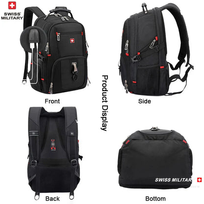 Fashion Travel Multifunction Large Capacity Male Bag Usb Charging Waterproof 23 inch Laptop Backpack Men Mochila