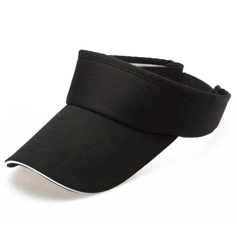 Empty Top Visor Cap Women Sunscreen Hats Man Cotton Snapback Cap Adjustable For Running Tennis Golf Unisex
