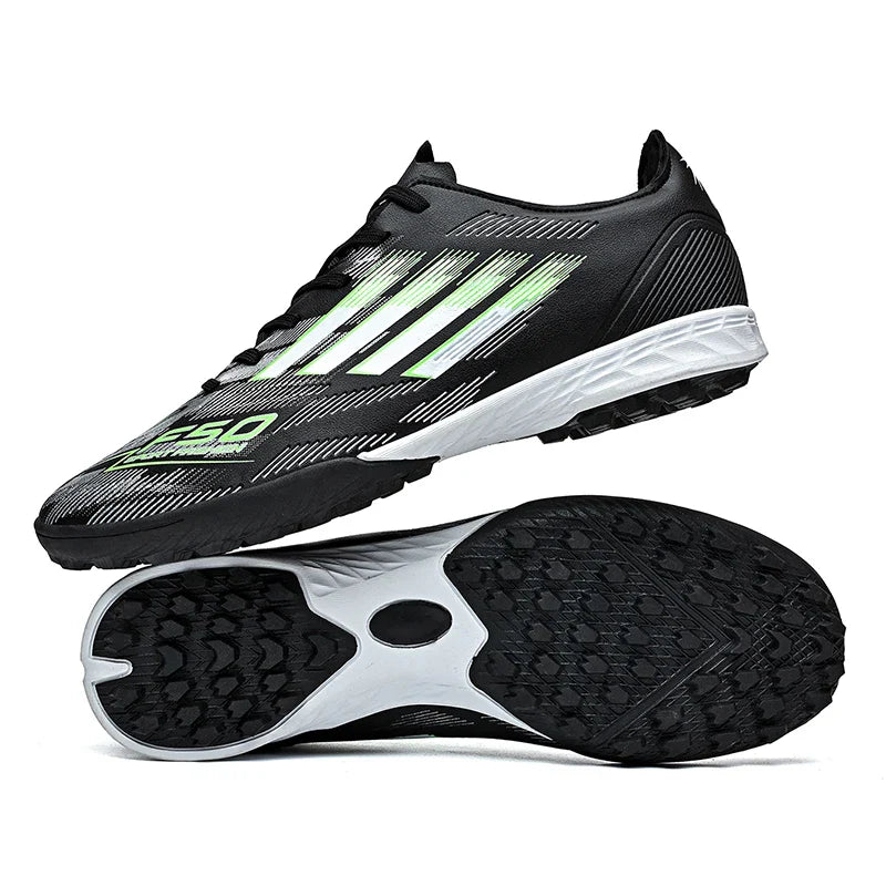 Soccer Cleats for Men Women Breathable Cushioned Insole Anti-Slip Football Shoes for AG/TF Outdoor Sports Boots