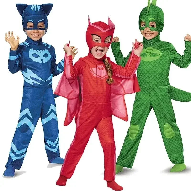 Anime Masks Owlette Catboy Connor Greg Amaya Cosplay Costumes Gekko Sutis Cloak Party Costume For Boys Performance Show